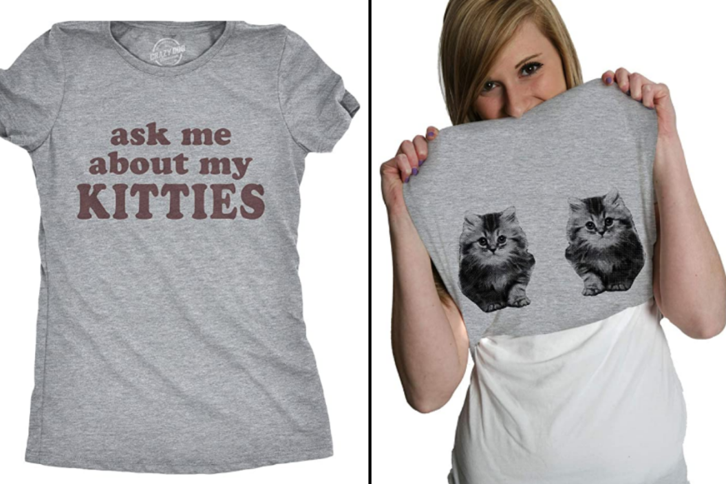 Womens Ask Me About My Kitties Flip T Shirt